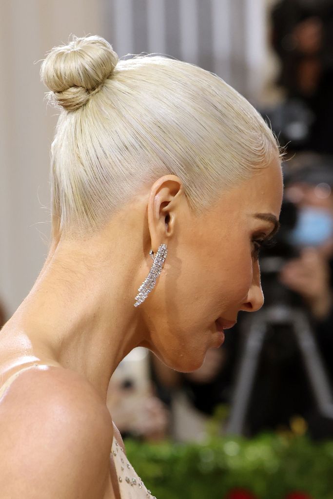 Kim's platinum blonde hair proved divisive at the time