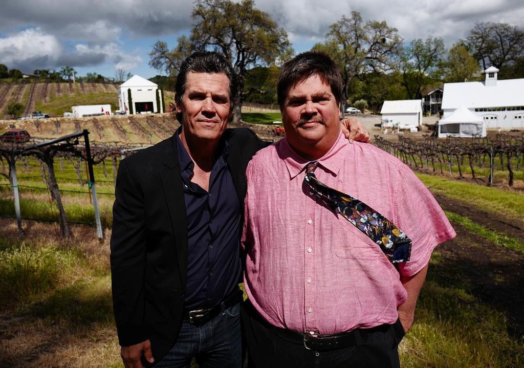 Josh Brolin and his brother Jess Brolin at their sister Molly's wedding, shared on Instagram