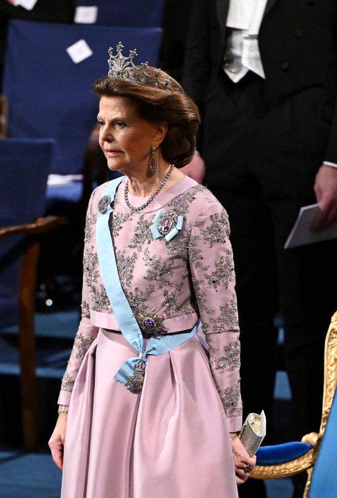Queen Silvia of Sweden attends the Nobel awards ceremony 