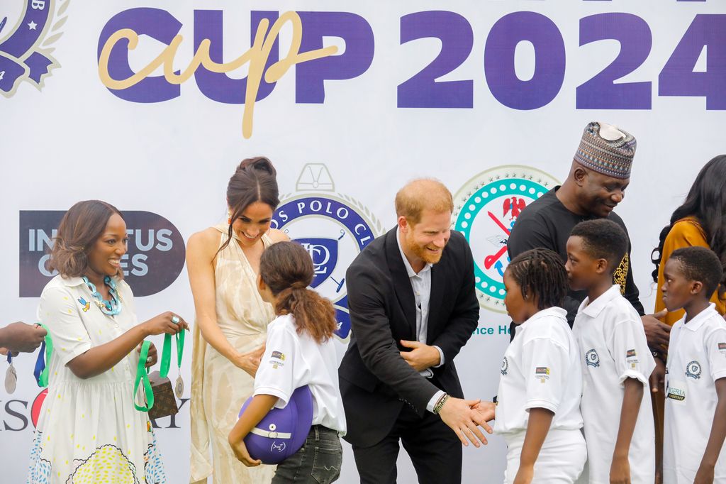 Prince Harry, Duke of Sussex and Meghan, Duchess of Sussex visit Polo Club