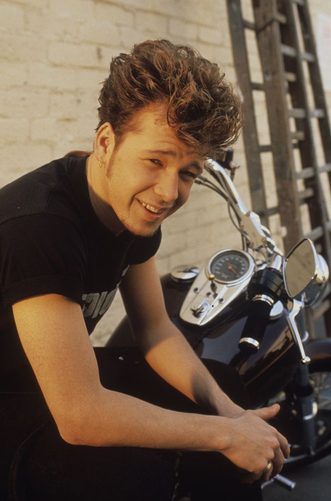 Donnie Wahlberg in 1989 with big hair