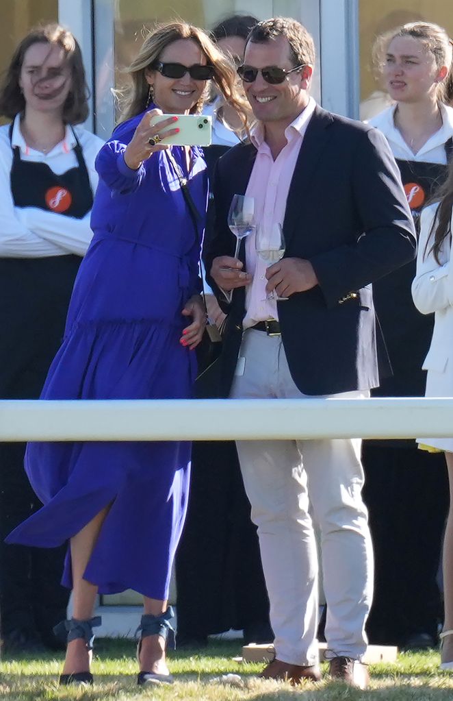 Peter Phillips and Harriet Sperling attend the Gloucestershire Festival of Polo