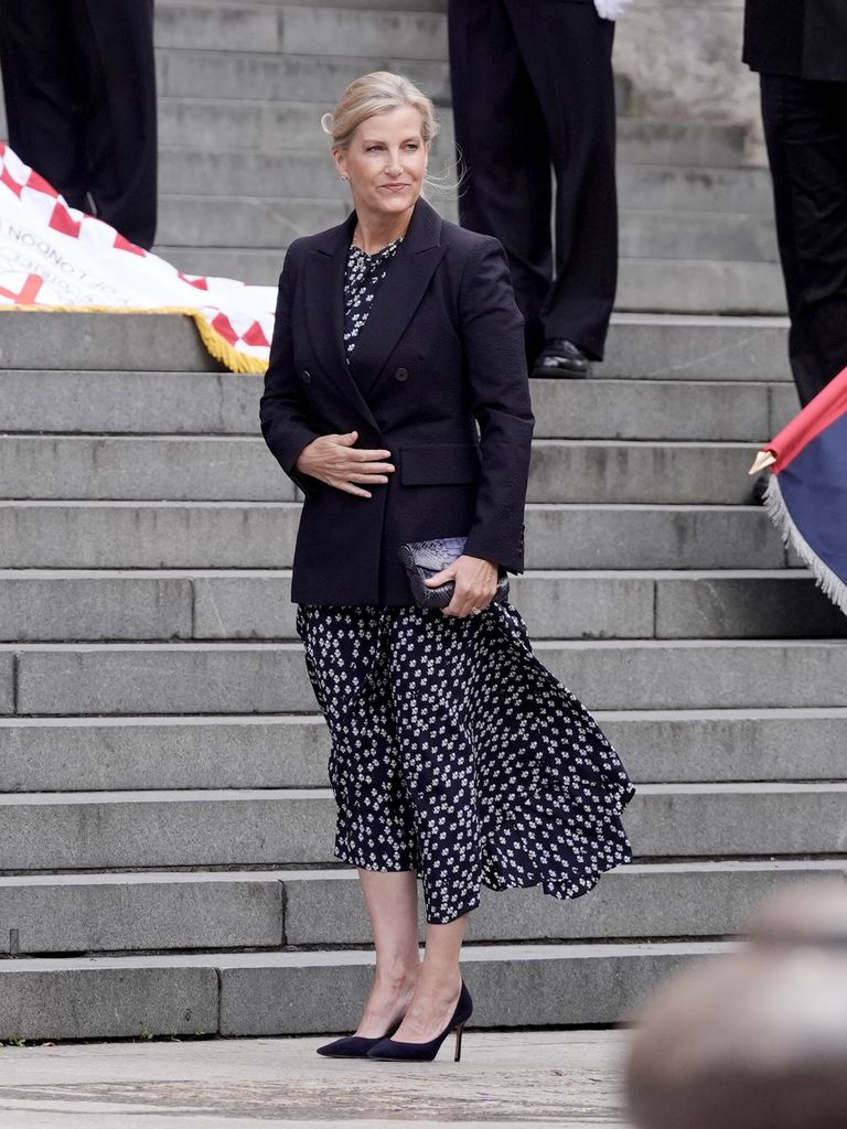 The Duchess of Edinburgh arrives to attend a special service at St Paul's Cathedral, London, to honour and remember the 52 people who lost their lives, the bereaved, and the more than 700 people who were injured in the attacks that took place in London on July 7 2005