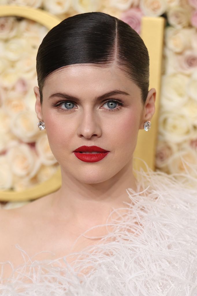 Alexandra Daddario attends the 82nd Annual Golden Globe Awards at The Beverly Hilton on January 05, 2025 in Beverly Hills, California