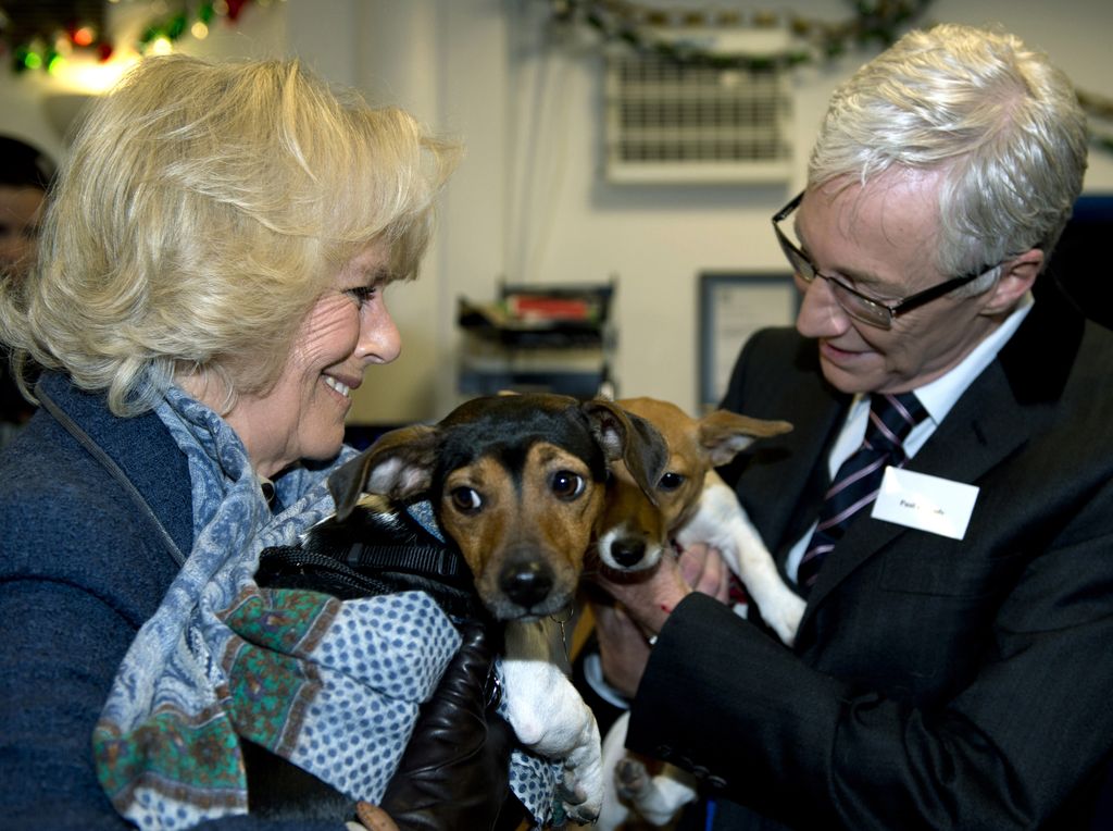 Camilla with Beth and Bluebell and Paul O'Grady