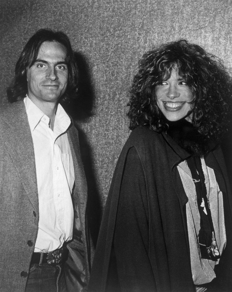 Married soft rockers James Tayor and Carly Simon attend a preview of "The Last Waltz" movie, 1978