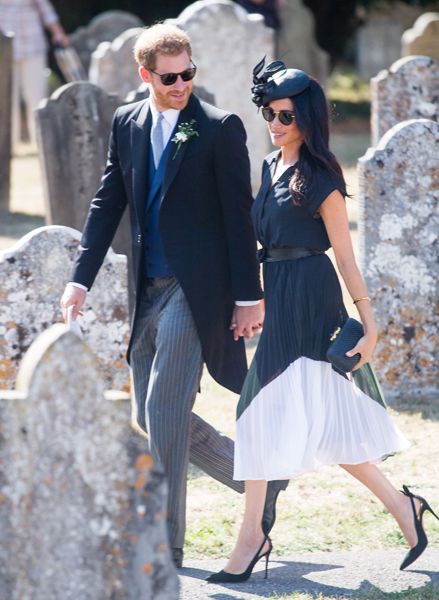 harry and meghan at charlie wedding