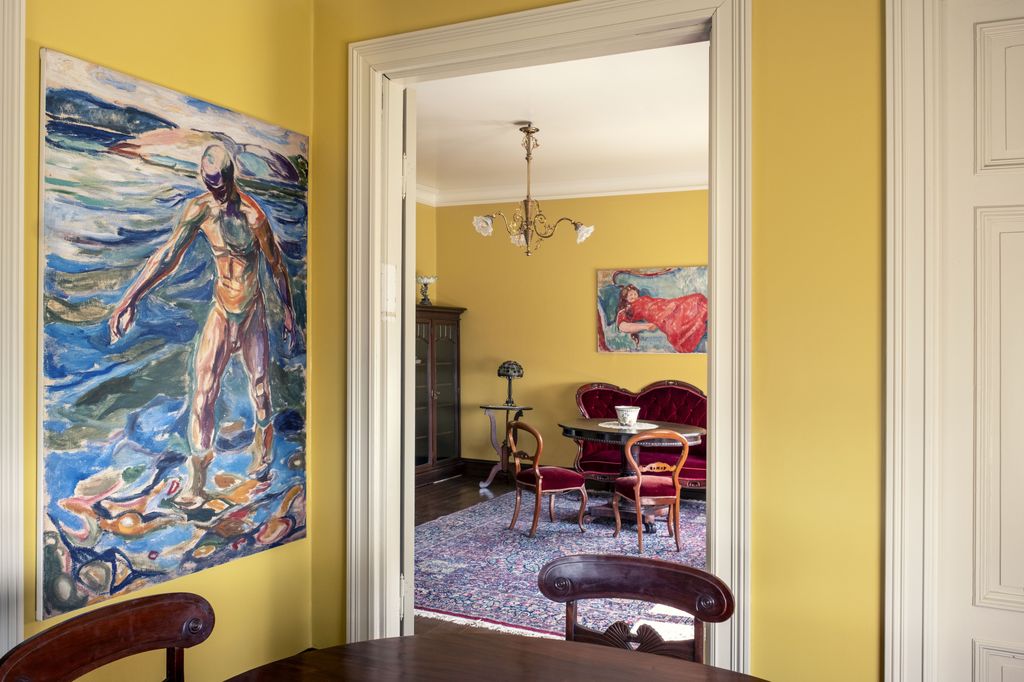 Edvard Munch’s villa has since been restored from when the painter lived here