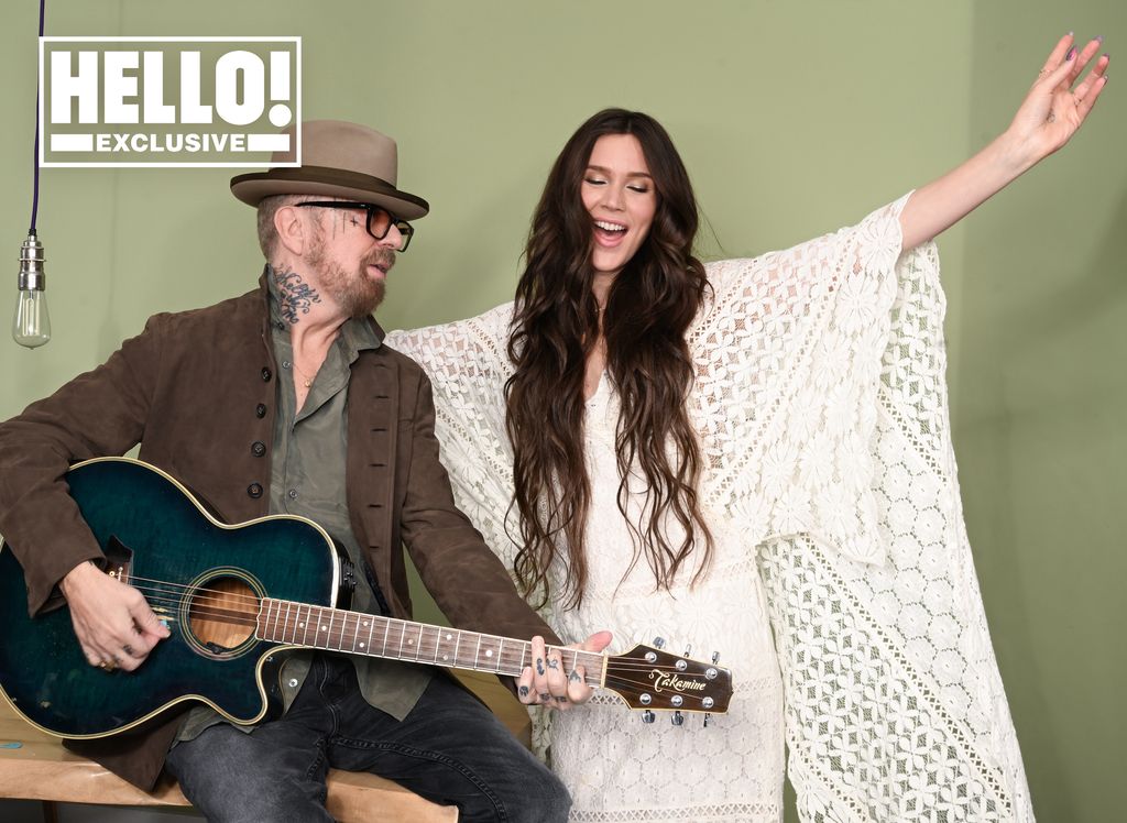 Dave Stewart and Joss Stone pose for HELLO! photoshoot