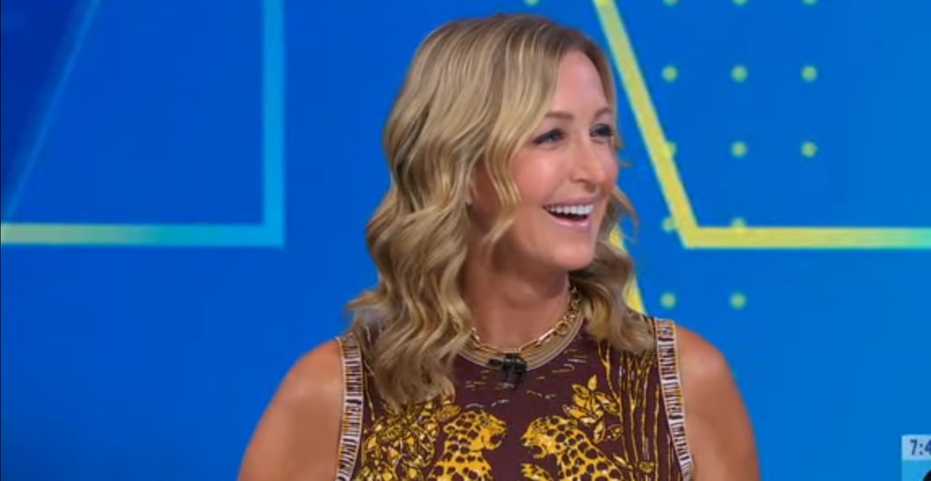 Lara Spencer looked radiant as she returned to GMA