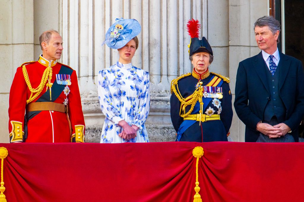 A photo of Lady Louise and her aunt Princess Anne