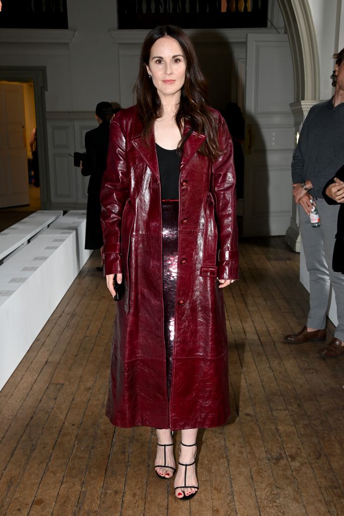 Michelle Dockery attends the Emilia Wickstead show during London Fashion Week September 2024 at  on September 15, 2024 in London, England. 