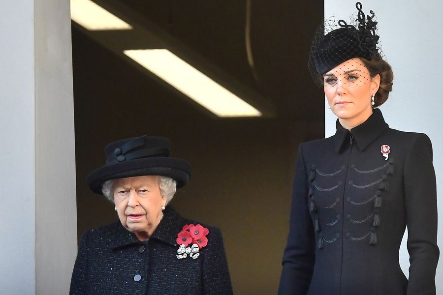 the queen and kate middleton remembrance sunday