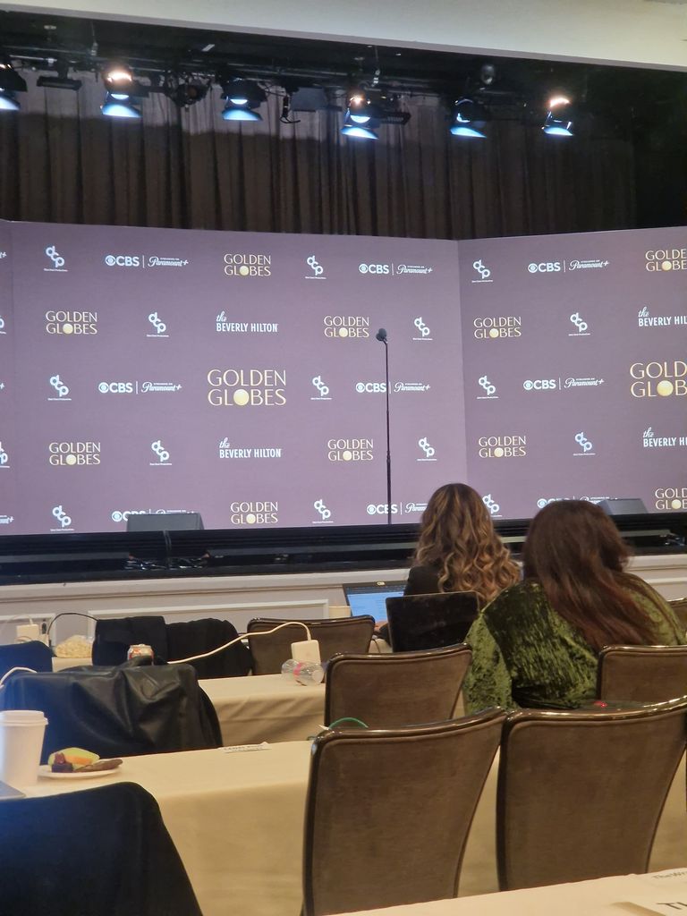 Backstage at the Golden Globes