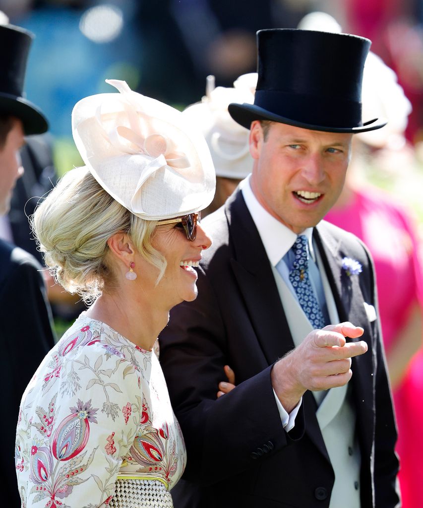 A close-up photo of Zara Tindall and Prince William