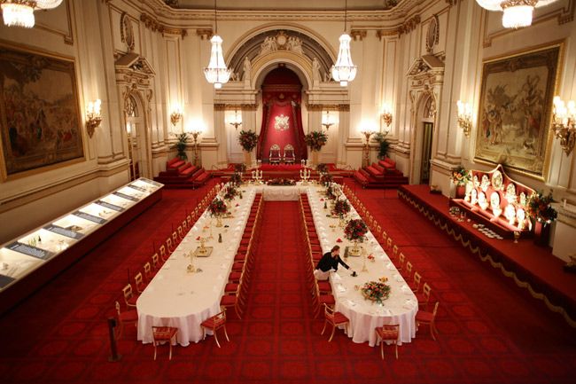 buckingham palace interior for state dinner