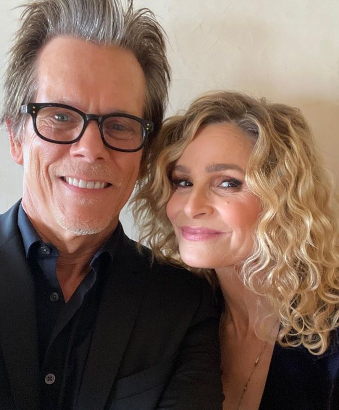 Kevin Bacon stood with wife Kya Sedgwick