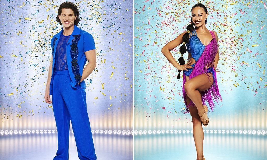 Split image of Lewis Cope and Katya Jones