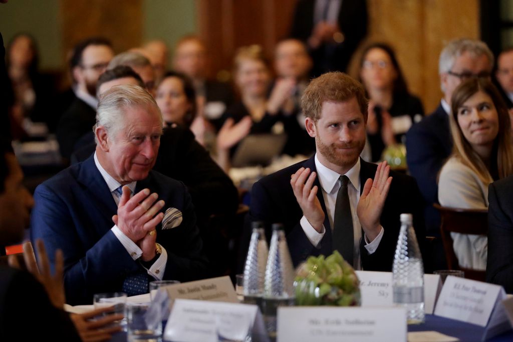 Prince Harry and King Charles in London in 2018