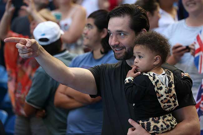 Serena Williams husband Alexis Ohanian daughter Olympia