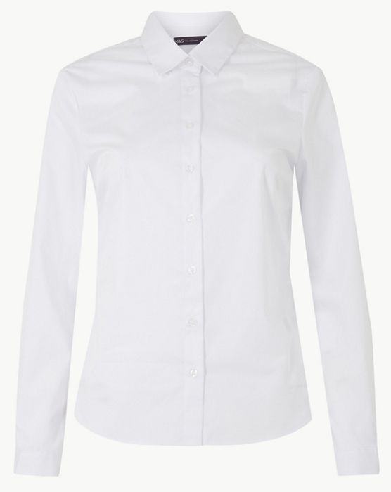 marks and spencer white shirt