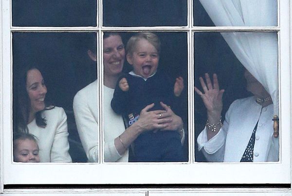 prince george tongue out