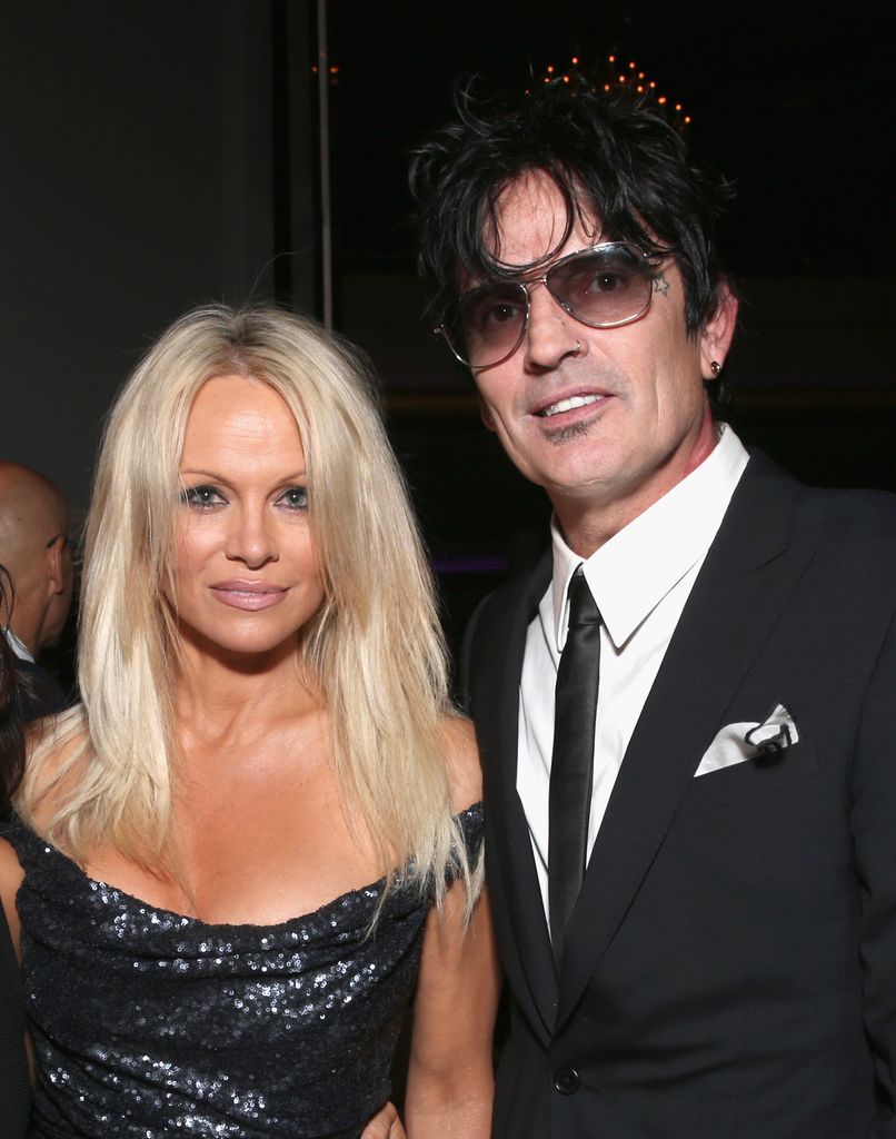Pamela Anderson stood with Tommy Lee