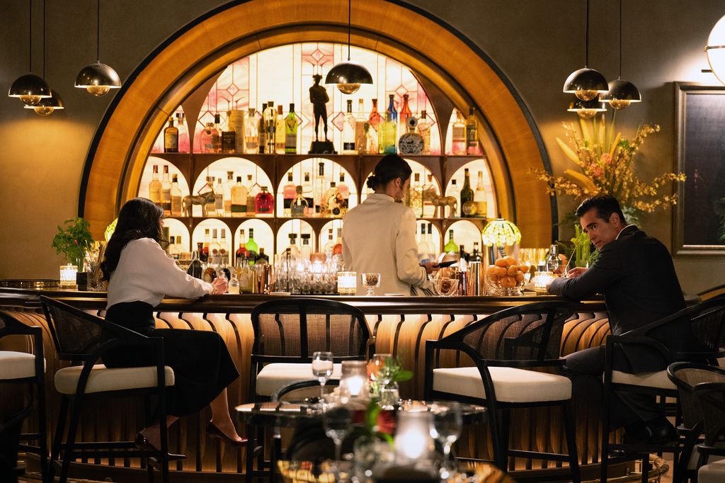 Private eye John Sugar sitting in a bar 