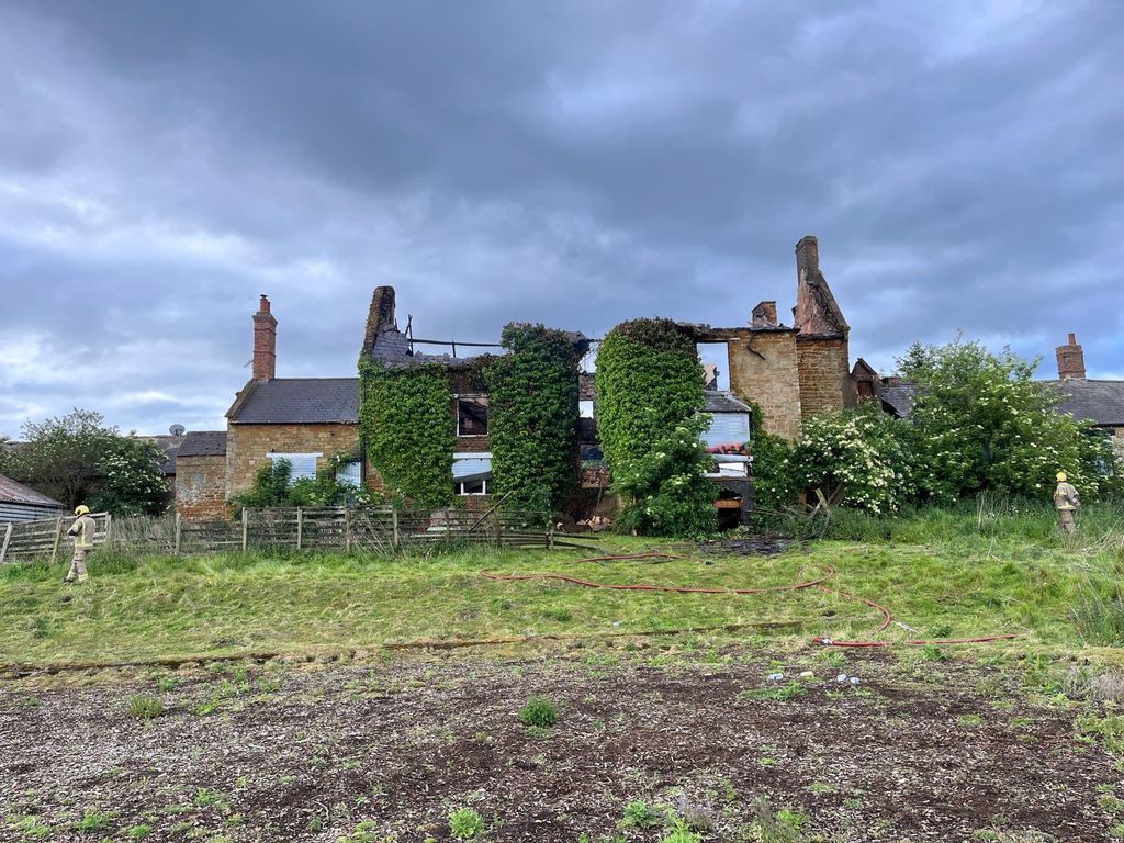 Damage to a farmhouse on the Althorp estate
