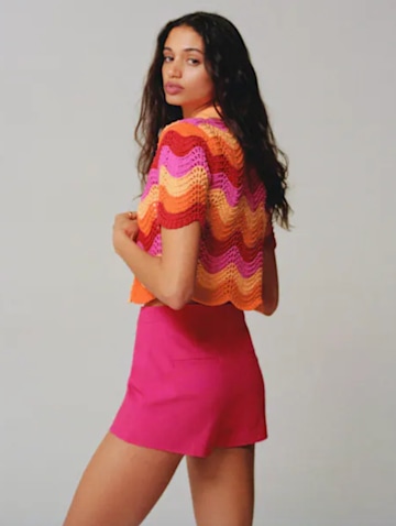 Mango hot pink shorts