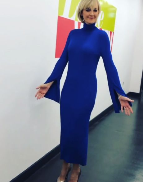 jane moore blue dress instagram