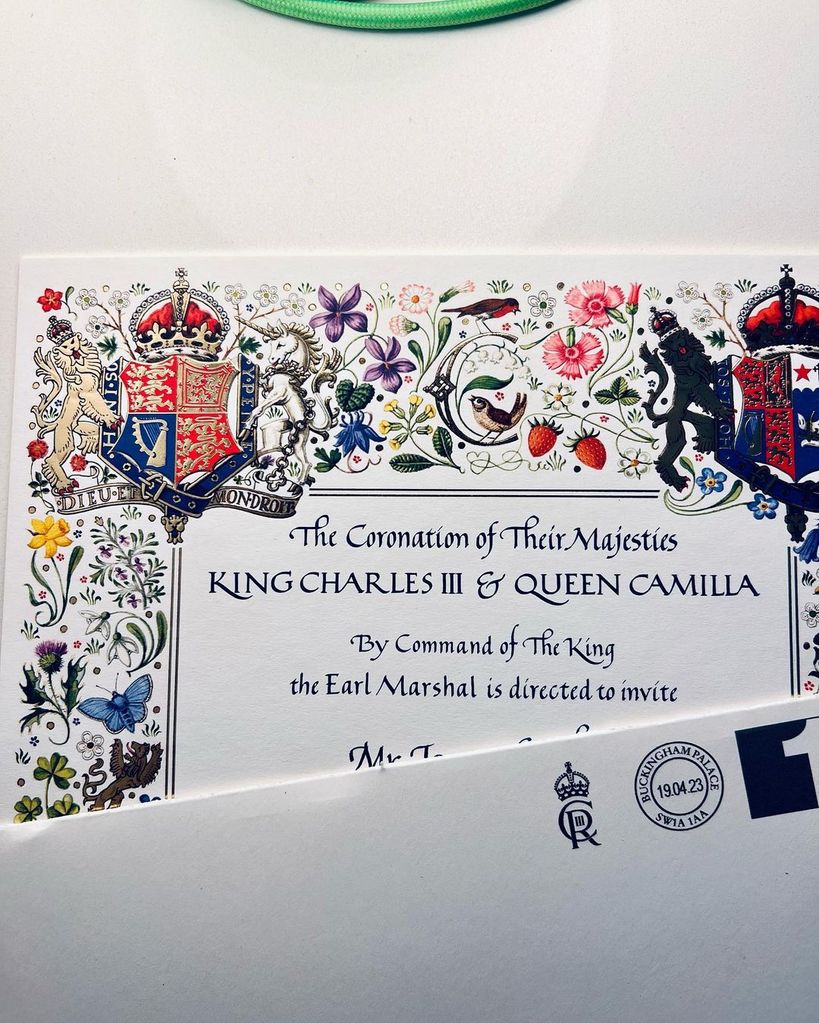 Jay Blades revealed his colourful invitation to King Charles' coronation