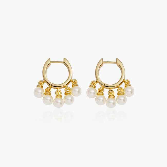 pearl droplet earrings