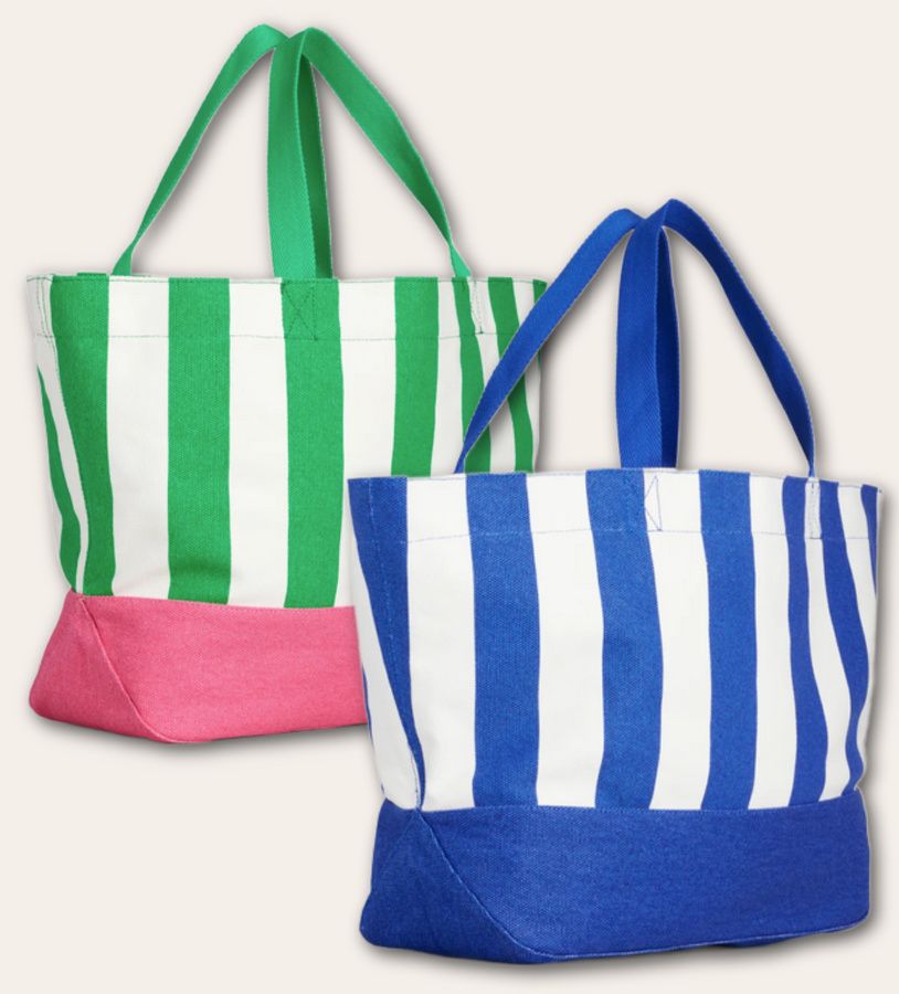 boden striped canvas tote bags on sale