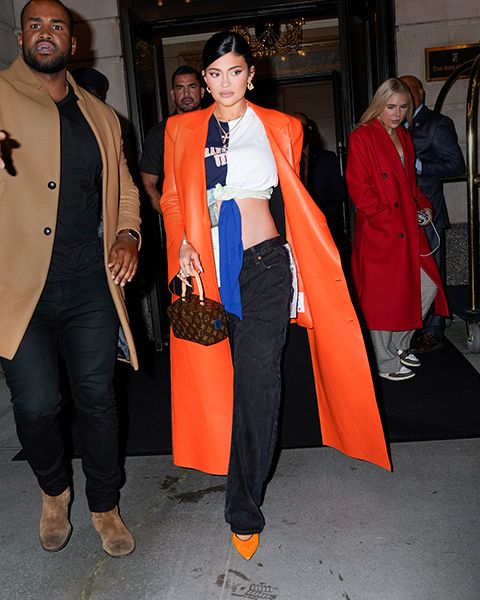 Kylie Jenner Tangerine Coat