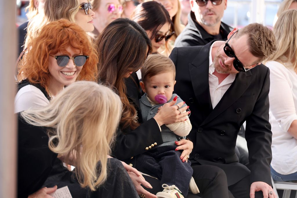 Natasha Lyonne, Brenda Song and Macaulay Culkin attend the ceremony honoring Macaulay Culkin with a Star on the Hollywood Walk of Fame 