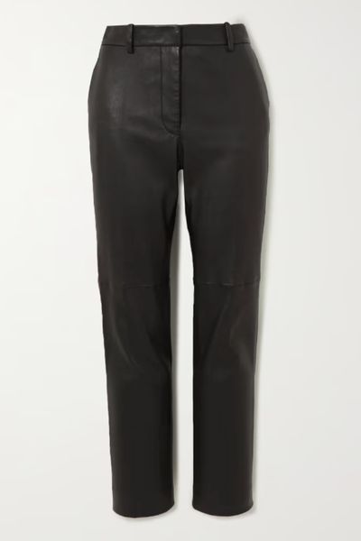 123PLUTOMA Leather trousers - Pants & Jeans - Maje.com