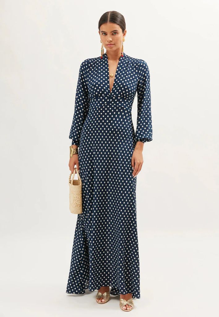 Rixo polka dot dress