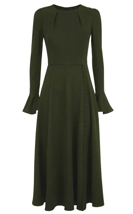 Kate Middleton rocks a green Beulah London dress for tea at Kensington ...