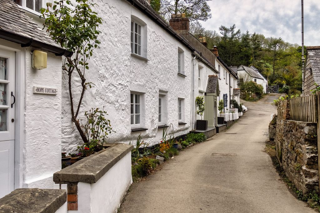 Helston, Cornwall, row of cottages