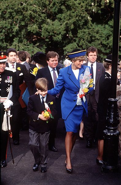 prince william and princess diana in cardiff