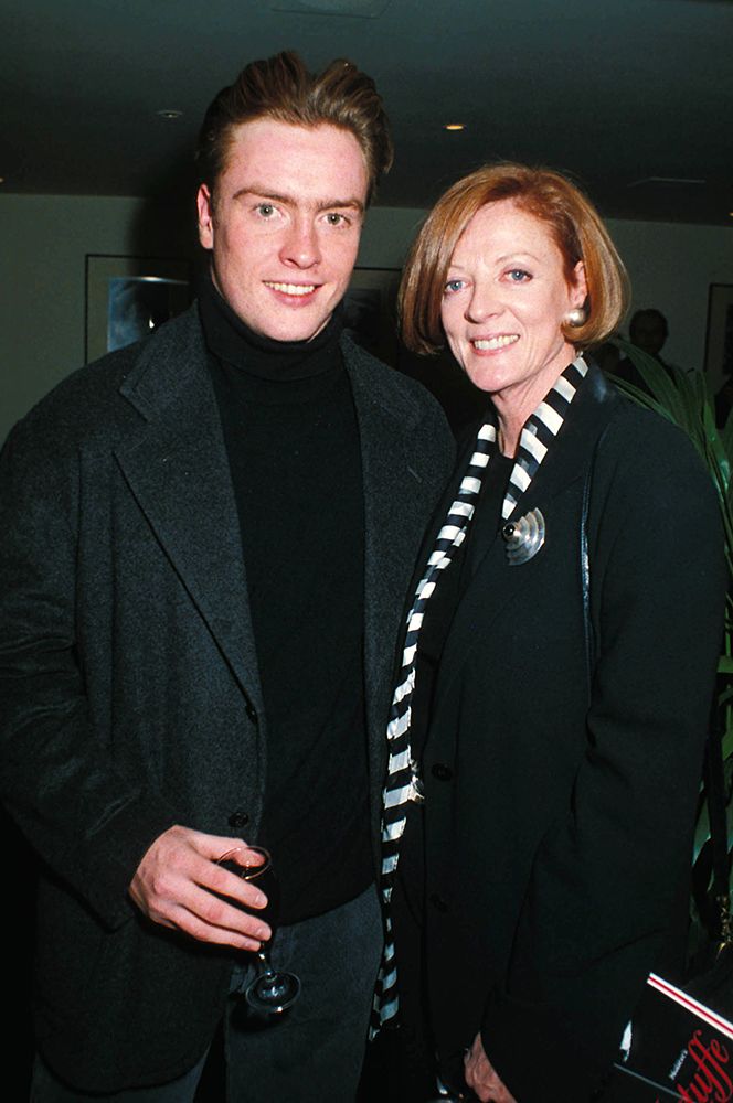 Maggie Smith and her son Toby Stephens