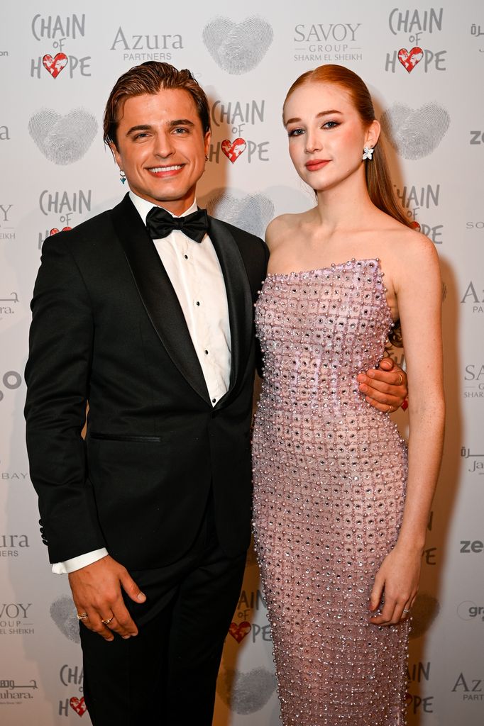 couple posing at ball