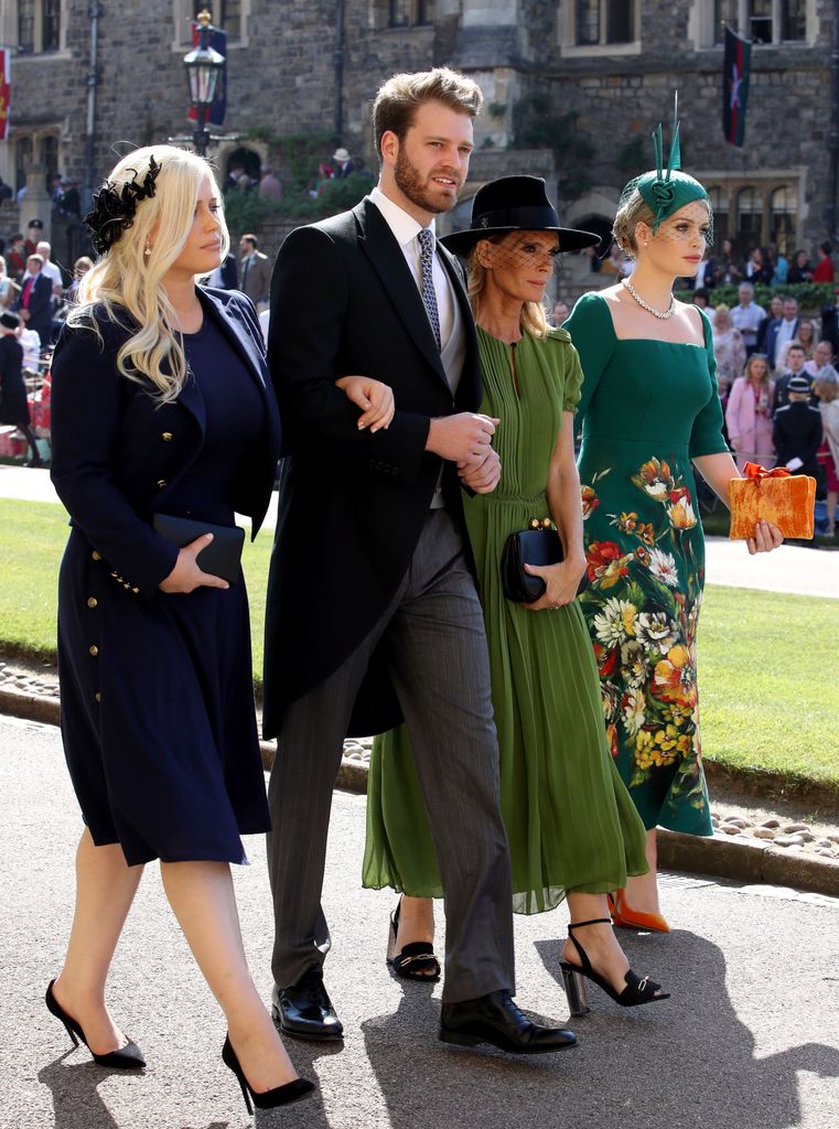 Kitty Spencer dan ibunya Victoria Aitken tiba untuk upacara pernikahan Pangeran Harry dan Meghan Markle di Kapel St George, Kastil Windsor pada 19 Mei 2018 di Windsor, Inggris. 