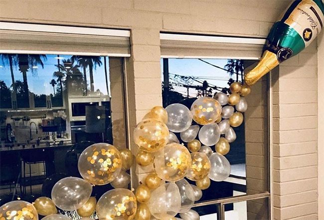 Champagne balloons
