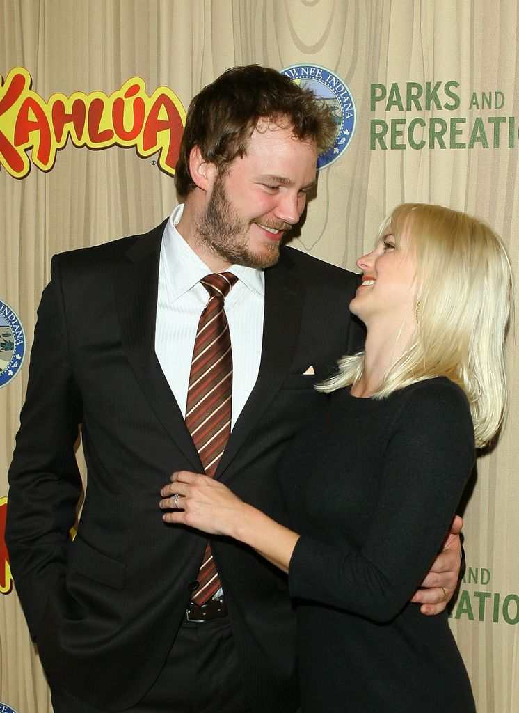 Actor Chris Pratt (L) and Actress Anna Faris arrive to the Los Angeles premiere of NBC's new show "Parks and Recreation" held at MyHouse on April 9, 2009 in Hollywood, California