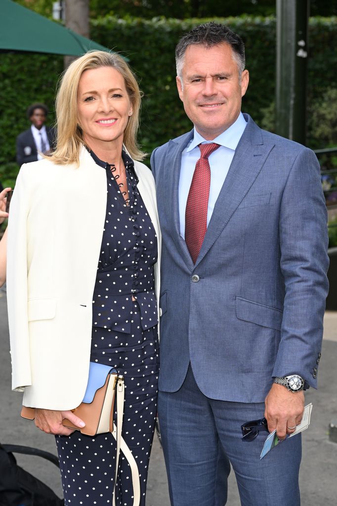 Gabby and Kenny Logan attend day eight of Wimbledon