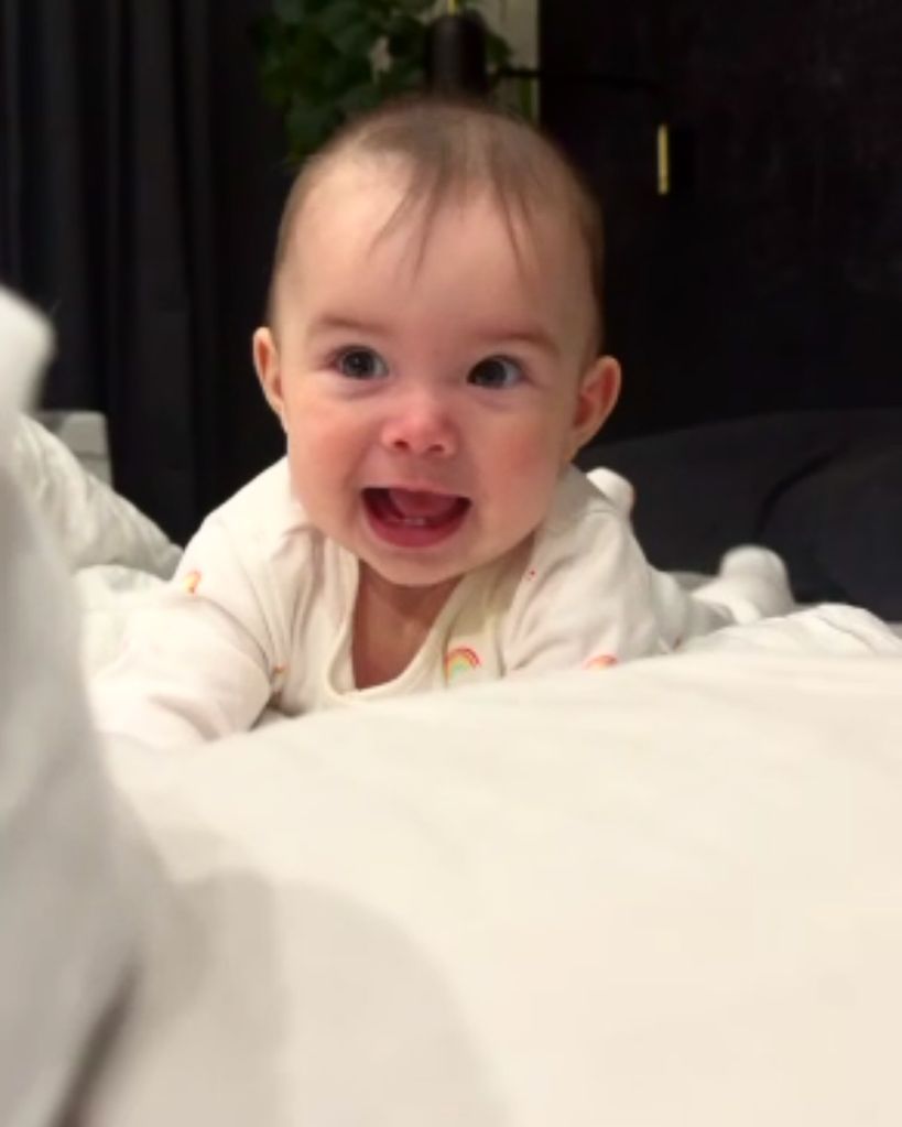 Janette Manrara and Aljaz Skorjanec's baby daughter Lyra is six months old