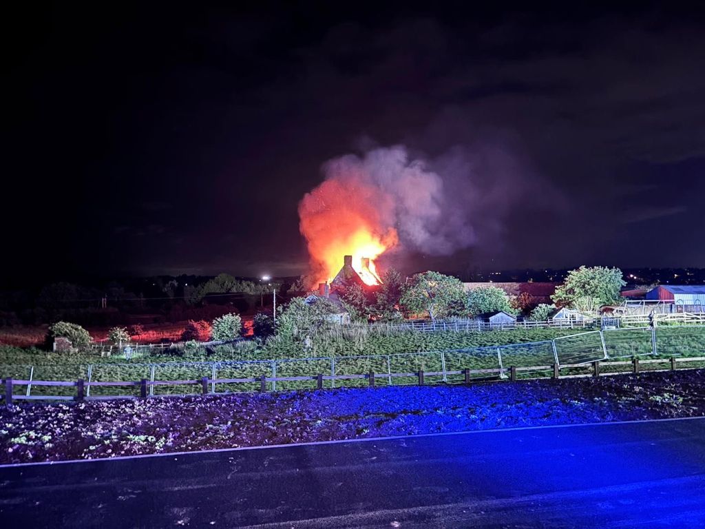 Fire at farmhouse on Althorp estate