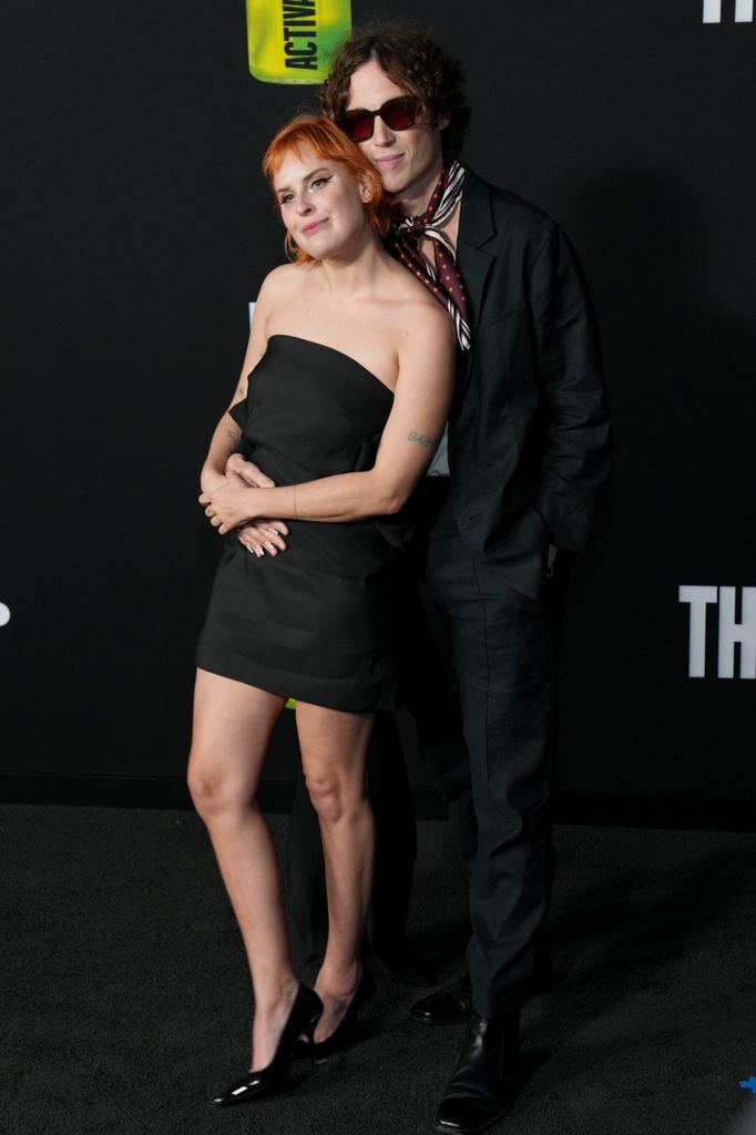 Tallulah Willis and Justin Acee attend the Los Angeles Premiere Of "The Substance"